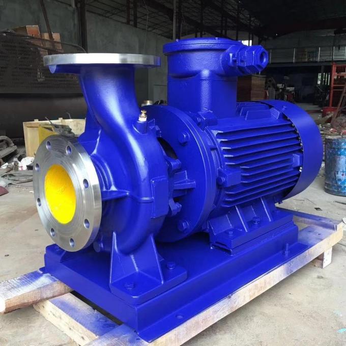 Inline Circulating Centrifugal Water Pump ISW Series Stainless Steel Material