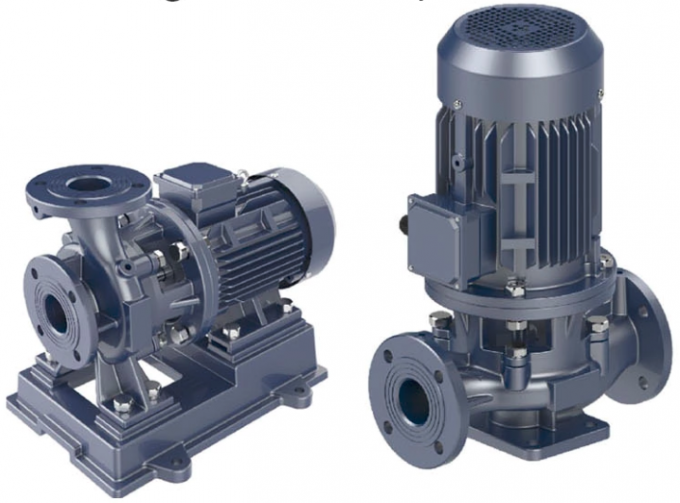 Flanges Connection Vertical Turbine Centrifugal Pump ISG IRG For Water Supply