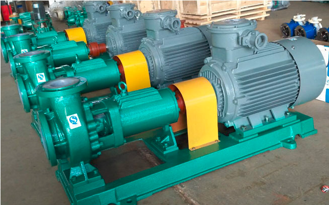 Anti Heat Industrial Centrifugal Pump , Highly Corrosive Medium Electric Chemical Pump