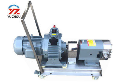 China Movable Stainless Steel Lobe Pump , Sanitary Positive Displacement Pump supplier