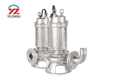 China Stainless Steel Submersible Sewage Pump , Submersible Transfer Pump 1hp 5hp supplier