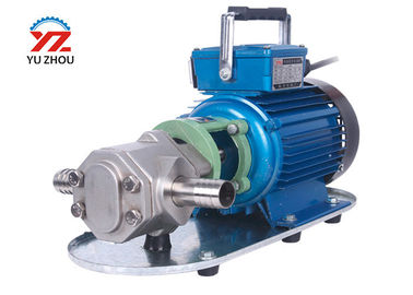 China Small Edible Oil Gear Pump , Stainless Steel Rotary Gear Pump For Oil Transfer supplier